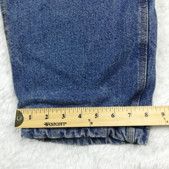 Lakin McKey Mens Jeans Carpenter‎ Flannel Lined Blue Denim Medium Wash 38x32 - Picture 13 of 14